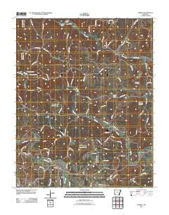 Marble Arkansas Historical topographic map, 1:24000 scale, 7.5 X 7.5 Minute, Year 2011