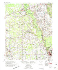 Marianna Arkansas Historical topographic map, 1:62500 scale, 15 X 15 Minute, Year 1957
