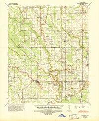 Marvell Arkansas Historical topographic map, 1:62500 scale, 15 X 15 Minute, Year 1940