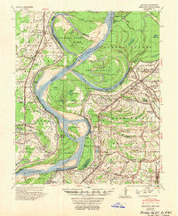Mellwood Arkansas Historical topographic map, 1:62500 scale, 15 X 15 Minute, Year 1954