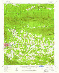 Mena Arkansas Historical topographic map, 1:62500 scale, 15 X 15 Minute, Year 1958