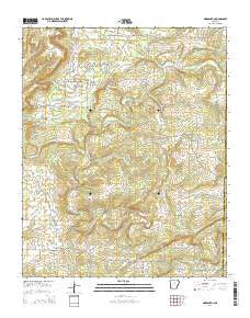 Morganton Arkansas Current topographic map, 1:24000 scale, 7.5 X 7.5 Minute, Year 2014