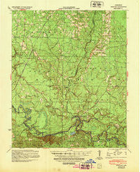 Moro Bay Arkansas Historical topographic map, 1:62500 scale, 15 X 15 Minute, Year 1939