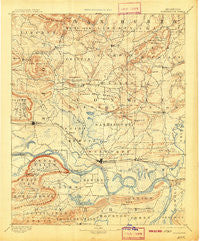 Morrillton Arkansas Historical topographic map, 1:125000 scale, 30 X 30 Minute, Year 1894