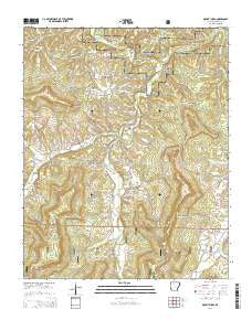 Mount Judea Arkansas Current topographic map, 1:24000 scale, 7.5 X 7.5 Minute, Year 2014