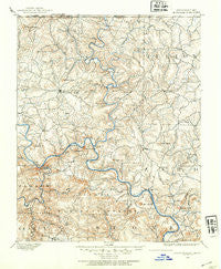 Mountain Home Arkansas Historical topographic map, 1:125000 scale, 30 X 30 Minute, Year 1890