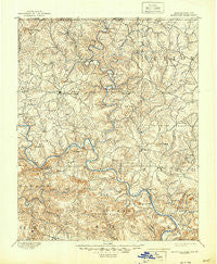 Mountain Home Arkansas Historical topographic map, 1:125000 scale, 30 X 30 Minute, Year 1894