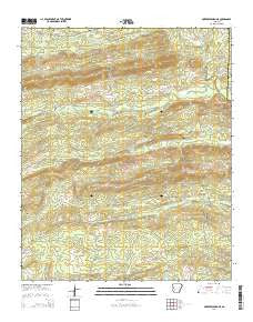 Murfreesboro NE Arkansas Current topographic map, 1:24000 scale, 7.5 X 7.5 Minute, Year 2014