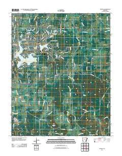 Myron Arkansas Historical topographic map, 1:24000 scale, 7.5 X 7.5 Minute, Year 2011