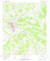 Nashville Arkansas Historical topographic map, 1:24000 scale, 7.5 X 7.5 Minute, Year 1951