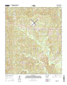 Newell Arkansas Current topographic map, 1:24000 scale, 7.5 X 7.5 Minute, Year 2014
