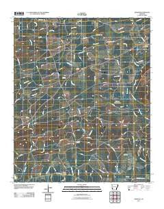 Newhope Arkansas Historical topographic map, 1:24000 scale, 7.5 X 7.5 Minute, Year 2011