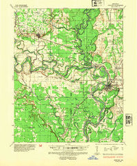 Newport Arkansas Historical topographic map, 1:62500 scale, 15 X 15 Minute, Year 1935