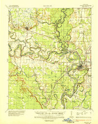 Newport Arkansas Historical topographic map, 1:62500 scale, 15 X 15 Minute, Year 1935