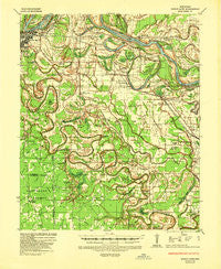 Noble Lake Arkansas Historical topographic map, 1:62500 scale, 15 X 15 Minute, Year 1935