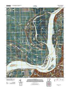 Nodena Arkansas Historical topographic map, 1:24000 scale, 7.5 X 7.5 Minute, Year 2011
