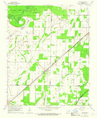 O'Kean Arkansas Historical topographic map, 1:24000 scale, 7.5 X 7.5 Minute, Year 1965