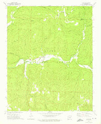 Oark Arkansas Historical topographic map, 1:24000 scale, 7.5 X 7.5 Minute, Year 1973