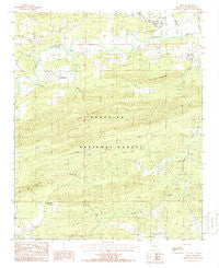 Oden Arkansas Historical topographic map, 1:24000 scale, 7.5 X 7.5 Minute, Year 1985
