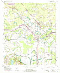 Ogden Arkansas Historical topographic map, 1:24000 scale, 7.5 X 7.5 Minute, Year 1950
