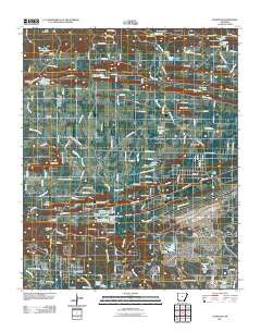 Olmstead Arkansas Historical topographic map, 1:24000 scale, 7.5 X 7.5 Minute, Year 2011