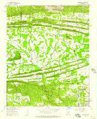Olmstead Arkansas Historical topographic map, 1:24000 scale, 7.5 X 7.5 Minute, Year 1954
