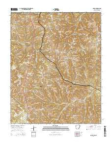 Omaha Arkansas Current topographic map, 1:24000 scale, 7.5 X 7.5 Minute, Year 2014