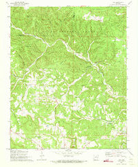 Onia Arkansas Historical topographic map, 1:24000 scale, 7.5 X 7.5 Minute, Year 1972