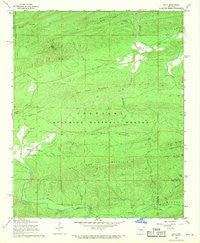 Onyx Arkansas Historical topographic map, 1:24000 scale, 7.5 X 7.5 Minute, Year 1968
