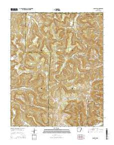 Osage SW Arkansas Current topographic map, 1:24000 scale, 7.5 X 7.5 Minute, Year 2014