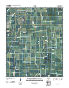 Otwell Arkansas Historical topographic map, 1:24000 scale, 7.5 X 7.5 Minute, Year 2011