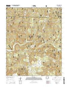 Ozone Arkansas Current topographic map, 1:24000 scale, 7.5 X 7.5 Minute, Year 2014