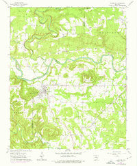 Pangburn Arkansas Historical topographic map, 1:24000 scale, 7.5 X 7.5 Minute, Year 1962