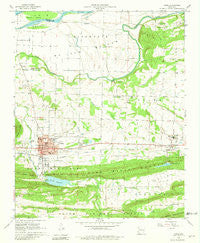 Paris Arkansas Historical topographic map, 1:24000 scale, 7.5 X 7.5 Minute, Year 1961