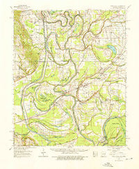 Park Place Arkansas Historical topographic map, 1:62500 scale, 15 X 15 Minute, Year 1962