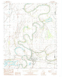 Parkin Arkansas Historical topographic map, 1:24000 scale, 7.5 X 7.5 Minute, Year 1984