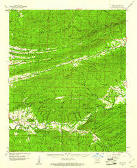 Parks Arkansas Historical topographic map, 1:62500 scale, 15 X 15 Minute, Year 1960