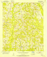 Patmos Arkansas Historical topographic map, 1:24000 scale, 7.5 X 7.5 Minute, Year 1951