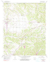 Pea Ridge Arkansas Historical topographic map, 1:24000 scale, 7.5 X 7.5 Minute, Year 1958
