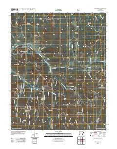 Pettigrew Arkansas Historical topographic map, 1:24000 scale, 7.5 X 7.5 Minute, Year 2011