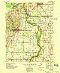 Piggott Arkansas Historical topographic map, 1:62500 scale, 15 X 15 Minute, Year 1956