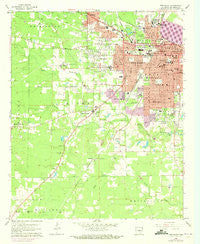 Pine Bluff Arkansas Historical topographic map, 1:24000 scale, 7.5 X 7.5 Minute, Year 1962