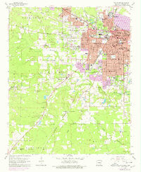 Pine Bluff Arkansas Historical topographic map, 1:24000 scale, 7.5 X 7.5 Minute, Year 1962