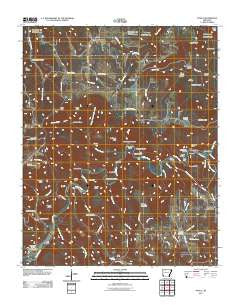 Ponca Arkansas Historical topographic map, 1:24000 scale, 7.5 X 7.5 Minute, Year 2011