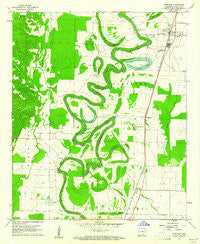 Portland Arkansas Historical topographic map, 1:24000 scale, 7.5 X 7.5 Minute, Year 1960