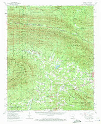 Potter Arkansas Historical topographic map, 1:62500 scale, 15 X 15 Minute, Year 1958