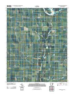 Powers Slough Arkansas Historical topographic map, 1:24000 scale, 7.5 X 7.5 Minute, Year 2011