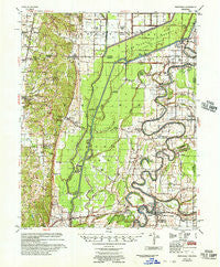 Princedale Arkansas Historical topographic map, 1:62500 scale, 15 X 15 Minute, Year 1956