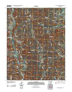 Ravenden Springs Arkansas Historical topographic map, 1:24000 scale, 7.5 X 7.5 Minute, Year 2011