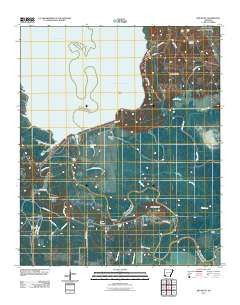 Red Bluff Arkansas Historical topographic map, 1:24000 scale, 7.5 X 7.5 Minute, Year 2011